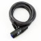 Antifurt cu cheie JET LOCK TY-506-1, 10x1500mm, culoare negru, cu suport Cod:Z044