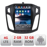 Navigatie Ford Focus 2011- EDT-T150 cu Android GPS Bluetooth Radio Internet si ecran tip Tesla