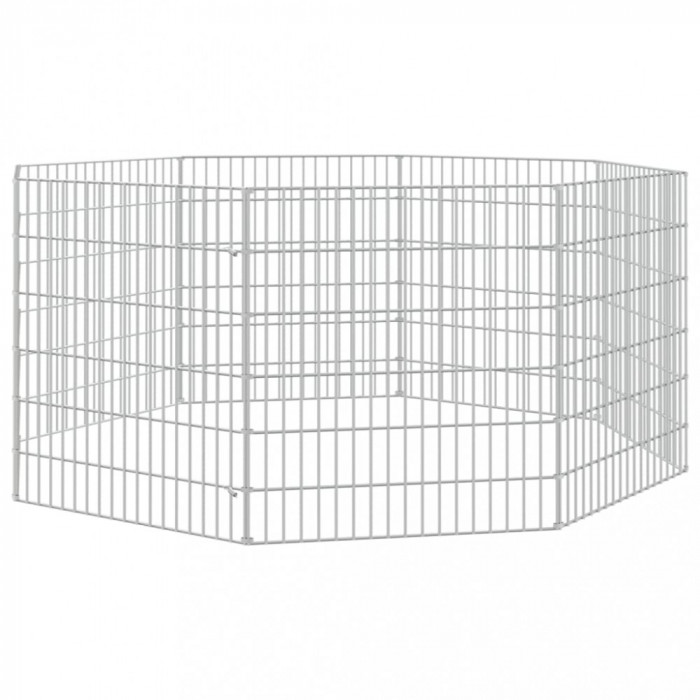 Cusca pentru iepuri, 8 panouri, 54x60 cm, fier galvanizat GartenMobel Dekor