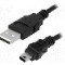 Cablu USB A mufa, USB B mini mufa, USB 2.0, lungime 3m, negru, LOGILINK - CU0015
