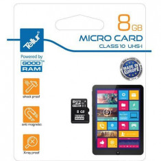 Card MicroSD 8GB Tellur by GOODRAM CLS 10 foto