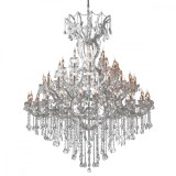 Cumpara ieftin Candelabru din sticla si metal argintiu &Oslash; 170 cm x 200 / 270 h
