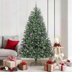vidaXL Brad de Crăciun artificial cu ramuri articulare Verde 180 cm 3395493