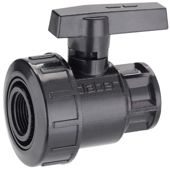 Valva manuala 3/4&Prime; x 3/4&Prime; Claber negru