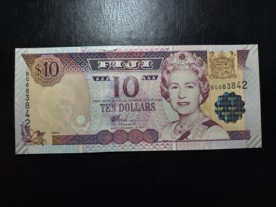 FIJI 10 DOLARI UNC foto