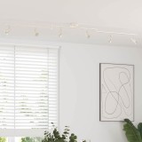 vidaXL Spot de tavan Nichel 176,5 x 9,5 x 14 cm Oțel 4108211