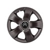 Set 4 Capace Roti 15 inchi (R15) Bis Negru, Compatibile Cu Citroen, Autohelix MSA