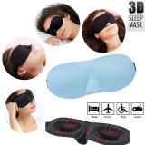 Masca ochi 3D pentru dormit, somn, calatorie Albastra AG198G