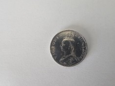 Anglia 1 Florin 1887 Argint are 12 gr,rara