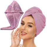 Prosop de par, pentru baie, plaja sau piscina, roz, 100% microfibra, absorbant, 65x25 cm, JollyMag, REC52WZ3