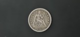 SUA - one dime 1857, America de Nord, Argint