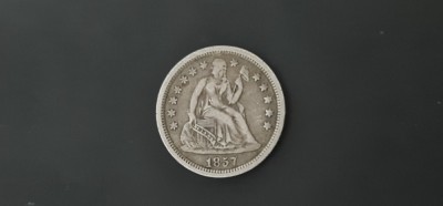 SUA - one dime 1857 foto