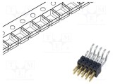 Conector SAMTEC şiruri pini tată 10 PIN 1,27mm aurit SMT soclu rolă