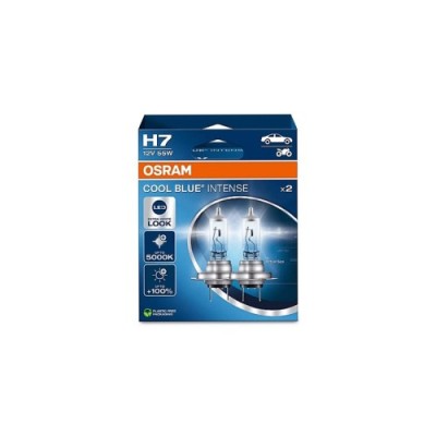 Set 2 becuri halogen H7 Osram Cool Blue Intense 12V 55W Cod: 387538 foto