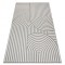 Covor sisal Flat 49376637 Cercuri dungi gri / crem, 200x290 cm