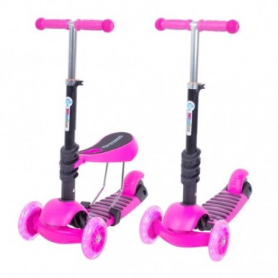 Trotineta Evolutiva Scooter 3 in1 Roz foto