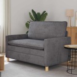 vidaXL Canapea Gri &icirc;nchis 126 x 81 x 87,5 cm Poliester 42028821