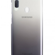 Husa Samsung EF-AA202CBEGWW plastic negru semitransparent degrade pentru Samsung Galaxy A20e (SM-A202F)