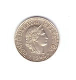 Moneda Elvetia 5 rappen 1995, stare foarte buna, curata