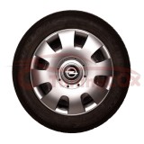 Set 4 Capace Roti Opel R15 Argintii, Plastic Flexibil, Model 303, Accesorii Auto