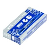 Set 12 Pixuri cu Radiera BIA Roller 0.7mm, Cerneala Termosensibila, Corp Albastru