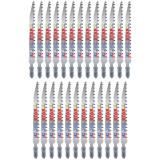 Wilpu HC 123 STAR - Set panze fierastrau pendular tija cu un prag de prindere (T) 117 mm lemn taiere dreapta fina 25 bucati