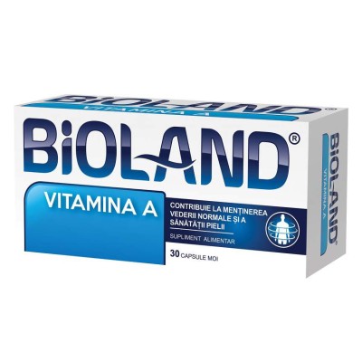Bioland Vitamina A 8000UI 30 capsule Biofarm foto