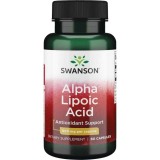 Acid Alfa Lipoic 600mg Swanson, 60 capsule - Antioxidant Forte, Detoxifiant Ficat, Control Glicemie