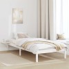 VidaXL Cadru de pat cu mese laterale Alb 90 x 200 cm Alb
