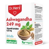 Capsule vegane Ashwagandha 249 mg Dr Herz 60 buc