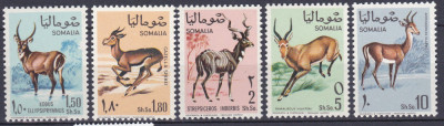 DB1 Fauna Africana Somalia 1968 Antilope 5 v. MNH foto