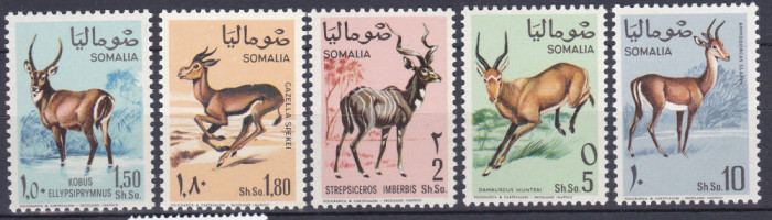 DB1 Fauna Africana Somalia 1968 Antilope 5 v. MNH