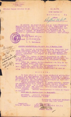 HST A827 Act 1940 Regimentul 38 Artilerie Divizia 1 Infanterie foto