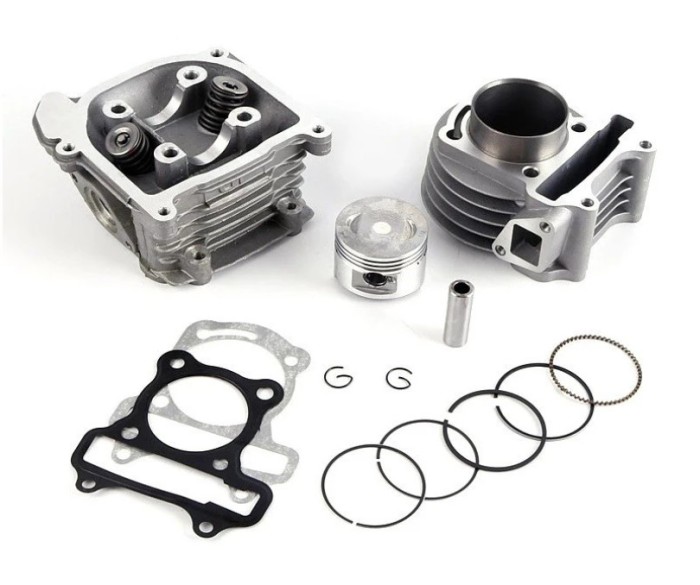 Kit Cilindru Set Motor + Chiuloasa Scuter Rieju Toreo 4T 60cc - 44mm