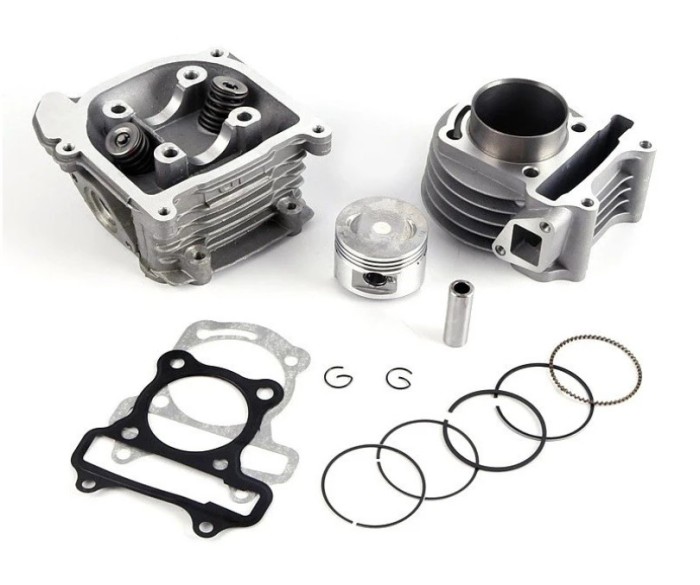 Kit Cilindru Set Motor + Chiuloasa Scuter Peugeot V-Clic 4T 60cc - 44mm