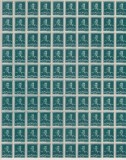 ROMANIA 1943/45 LP 154 REGELE MIHAI I UZUALE FILIGRAN MM VALOAREA 25 BANI VERDE ALBASTRUI COALA 100 TIMBRE STARE MNH