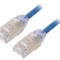 Patch Cord F/UTP TX6A-28 3m Albastru 28AWG LSZH