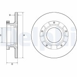 DELPHI BG4673 Disc frana