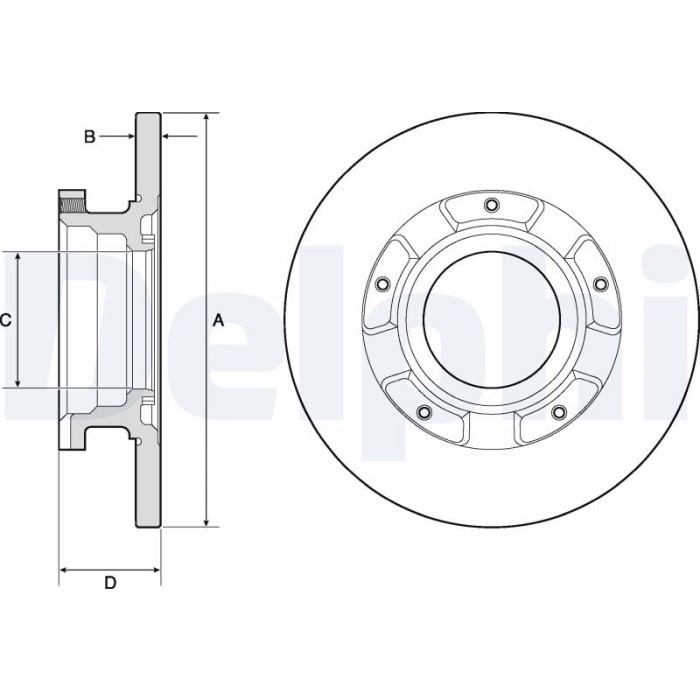 DELPHI BG4673 Disc frana