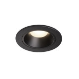 Spot incastrat, NUMINOS S Ceiling lights, black Indoor LED recessed ceiling light black/black 4000K 55&deg; gimballed, rotating and pivoting, including le, SLV