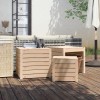 VidaXL Set cutie de grădină, 3 piese, lemn masiv de pin