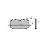 MBS Placute frana QMB139 GY6 50 4T , Peugeot V-clic 50cc 2007-2014 MCB590, Cod Produs: 225100180RM