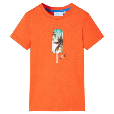 Tricou pentru copii, portocaliu &amp;icirc;nchis, 92 foto