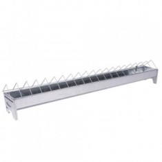 Hranitoare liniara din metal Strend Pro Zn, 100 cm pentru pui