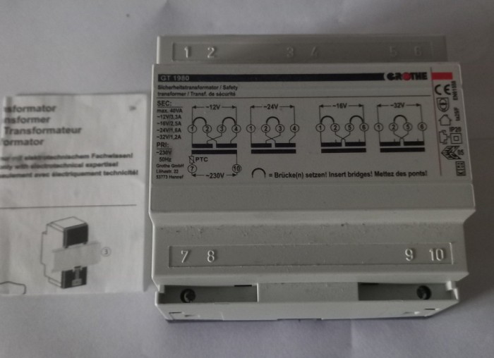 TRANSFORMATOR pe SINA ptr tablou electric