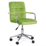 SCAUN DE BIROU MODERN DIN CATIFEA PENTRU COPII OFF 328V VERDE
