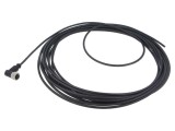 Conector M12 mufă mamă 4 pini unghi 10m HARTING PUR