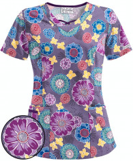 Bluza medicala &amp;amp;#8216;Floral dance twilight&amp;amp;#8221; (UA626FDP) foto