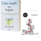 Pachet 2 carti: Calea simpla spre bogatie si Antifragil - J. L. Collins, Nassim Nicholas Taleb