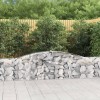 VidaXL Coșuri gabion arcuite 4 buc, 400x30x60/80 cm, fier galvanizat 3146842